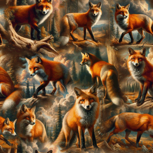 Blank Quilting Corporation Wilderness Song 4180-33, Foxes