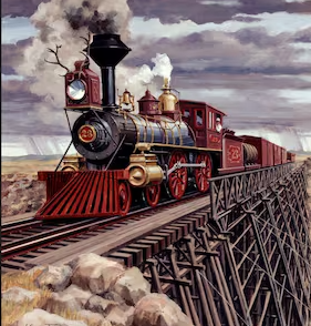 MDG Wyoming Locomotives Panel