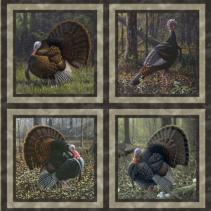 David Textiles Turkey Pillow Panel AL-6292-3C