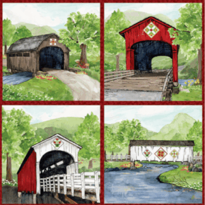Riley Blake Covered Bridges in Spring PD15827