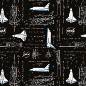 Riley Blake Outer Space Black C15482