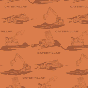 Riley Blake Vintage Caterpillar Orange C13840