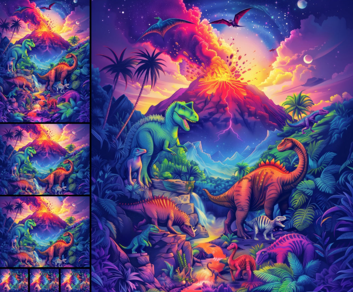 MDG Dinosaur Valley Panel 108"