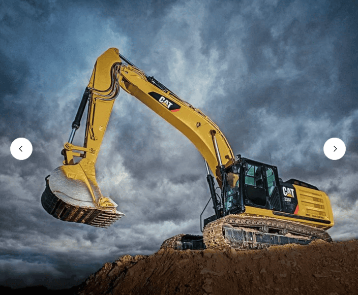Riley Blake Caterpillar Excavator P9106 Panel