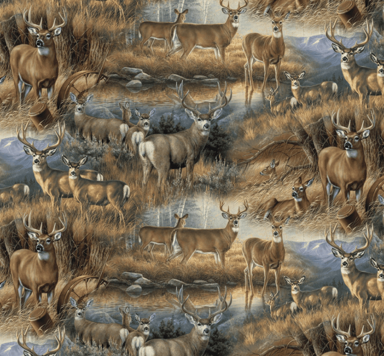 David Textiles Deer Glance WW-3146-8C-1